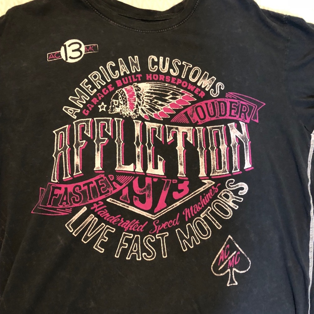 Breast Cancer awareness Affliction T-shirt